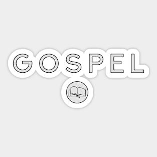 Gospel - Christian Symbol and Text Sticker